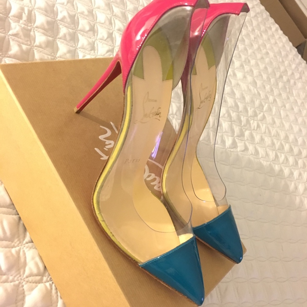 Authentic Christian Louboutin Debout PVC Pump sz40